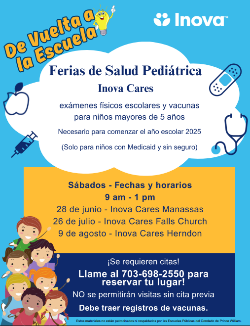 Back to School Physicals and Immunizations 2 Spanish
